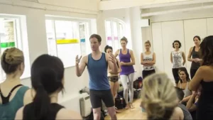 Jason Crandell teaching a yoga class