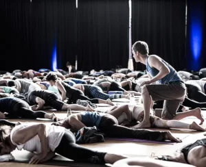 Jason Crandell teaching a yoga class