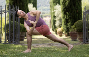 Matthew Shaw in Revolved Side Angle Pose