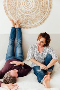 Jason Crandell and Andrea Ferretti pillowtalk