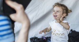 Sofia-Rose laughing