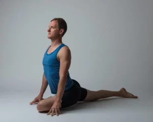 Jason Crandell in Pigeon Pose
